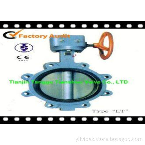 Single Flanged Ductile Iron Lug Butterfly Valve Pneumatic A